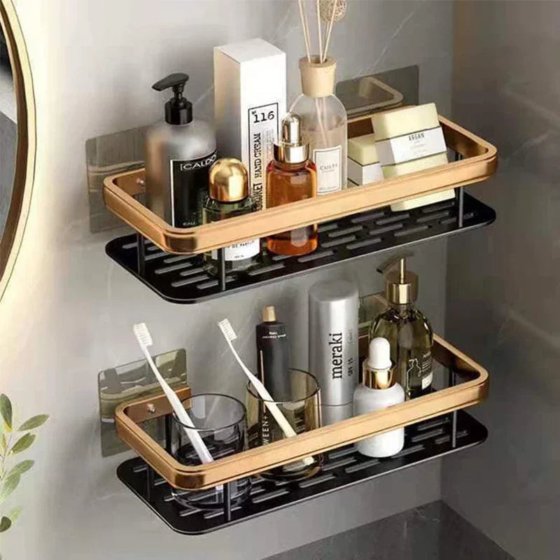 Sleek Wall-Mounted Bathroom Shelf™