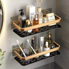 Sleek Wall-Mounted Bathroom Shelf™