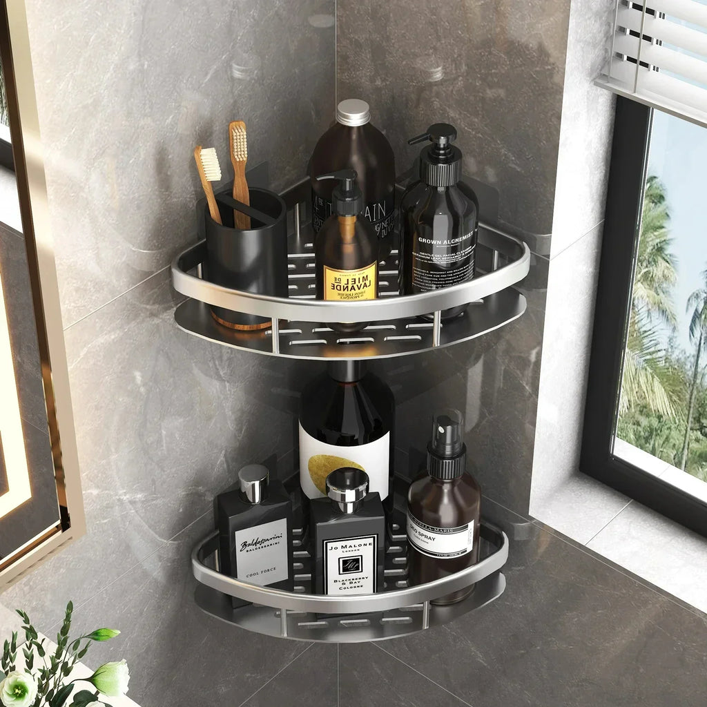 Sleek Wall-Mounted Bathroom Shelf™