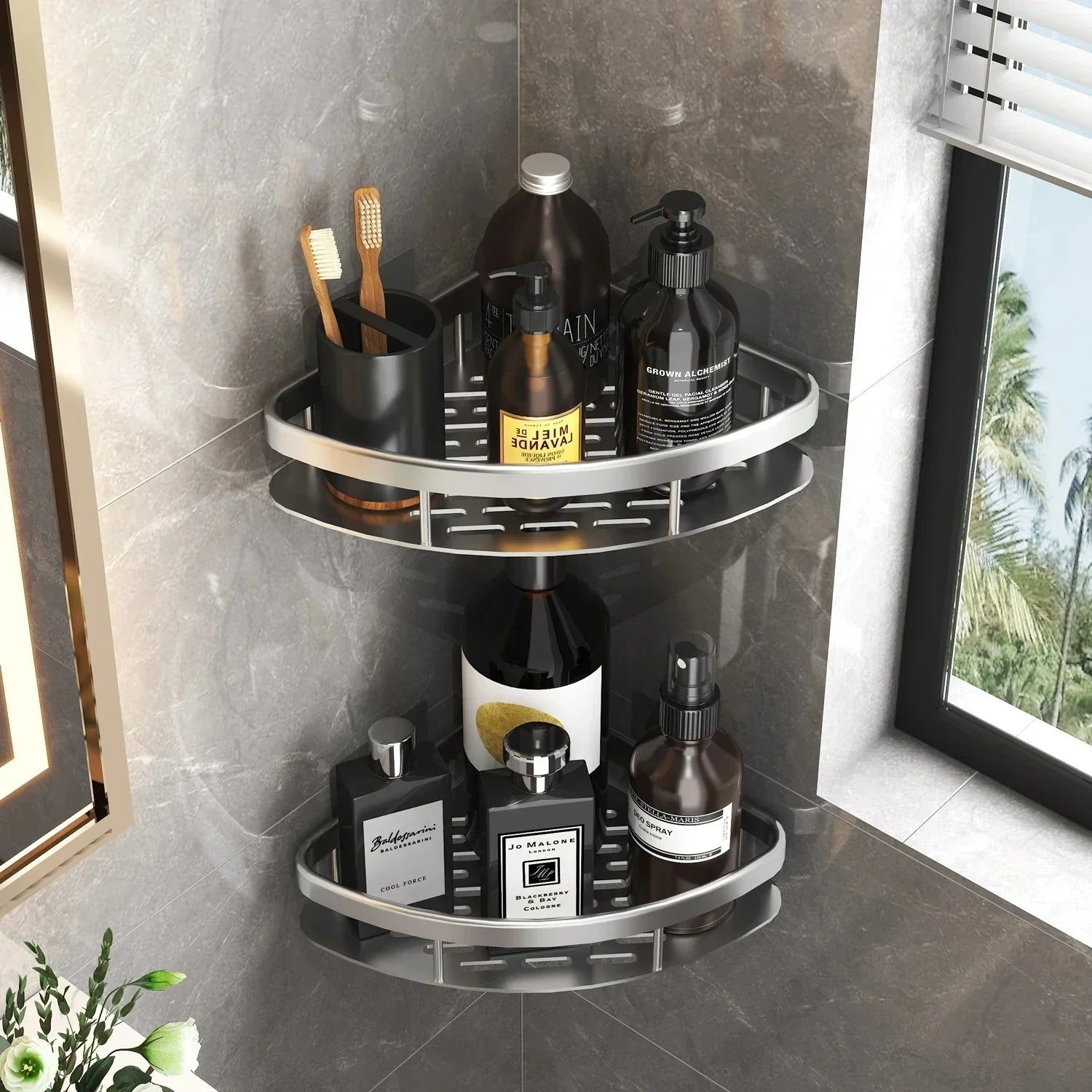 Sleek Wall-Mounted Bathroom Shelf™