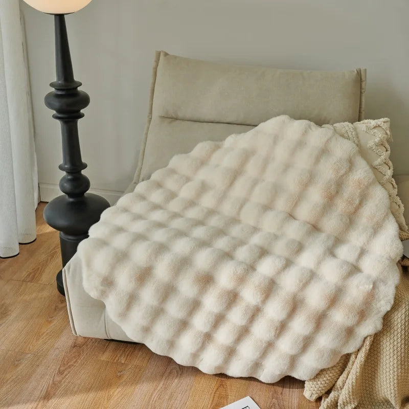 Luxurious Faux Rabbit Fur Rug™